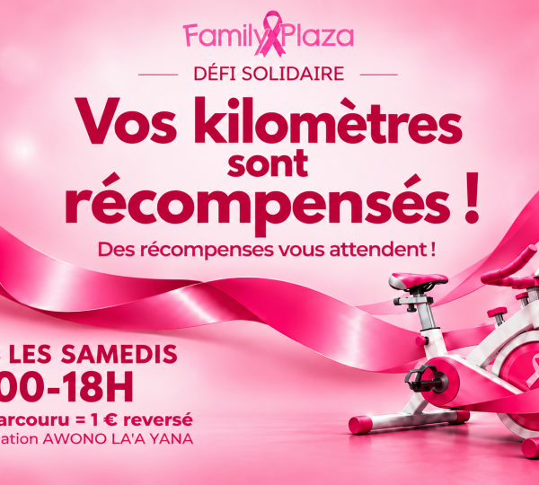 Octobre Rose : pédalez solidaire à Family Plaza